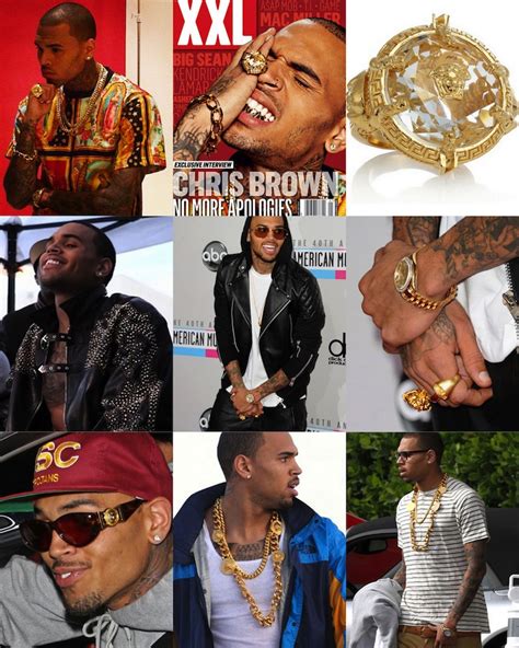 chris brown versace sunglasses